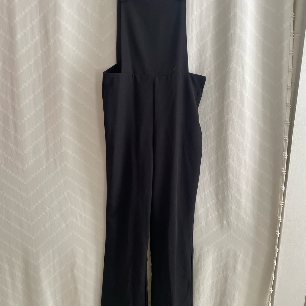 Elegant Black Jumpsuit Overalls